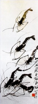 チーバイシエビ 5 伝統的な中華料理 Oil Paintings